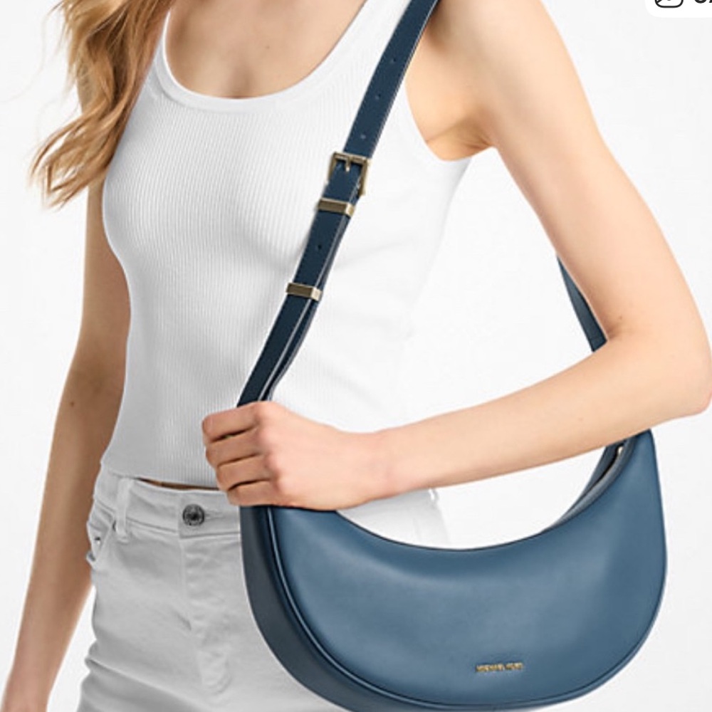 MICHAEL Michael Kors Medium Avra Sling Crossbody Bag in Black - Picture 13 of 13